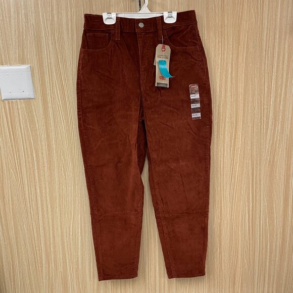 Levi's Orange Corduroy Jeans size 8 NEW - Picture 1 of 5